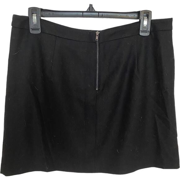 Vivienne Tam Mini Skirt Womens Justine Black Sequins Embellished Wool 8 - Picture 5 of 5